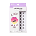 Impress Falsies Pre-Glued False Eyelashes Minipack - Edgy | 12 Lash Clusters, 14mm-16mm