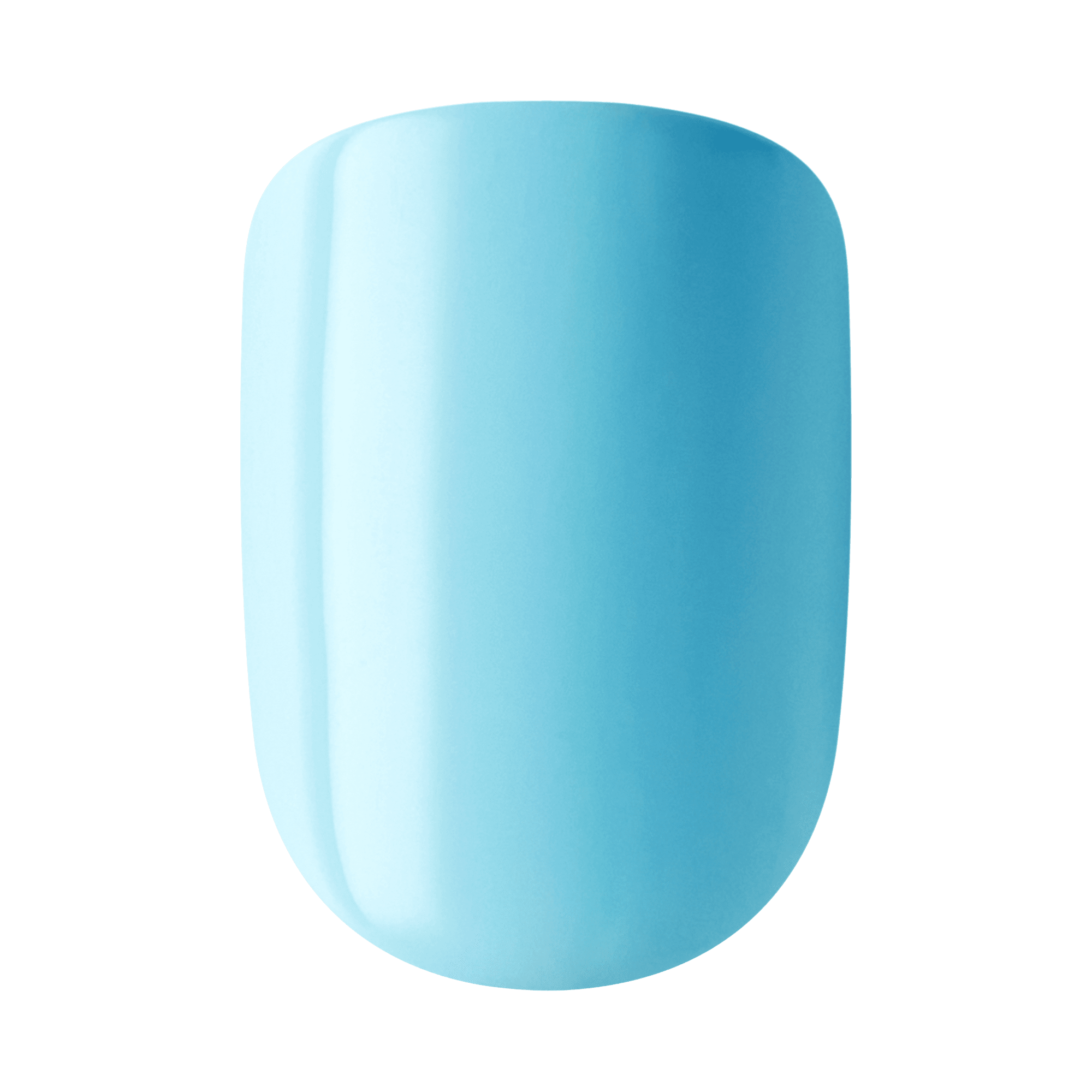 Impress Color No Glue Fake Press On Nails - Quench It | Solid, Blue, Short, Squoval, Manicure