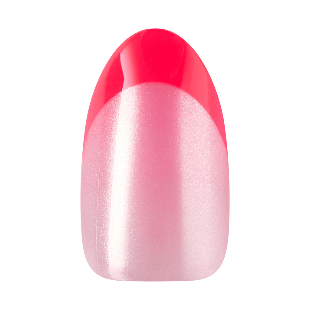 Impress Design No Glue Fake Press On Nails - My Daydreams | French Tips, Pink, Medium, Almond, Manicure