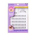 Impress Falsies Pre-Glued Individual False Eyelashes Multipack - Classic Natural | 60 Lash Clusters, 8mm-16mm