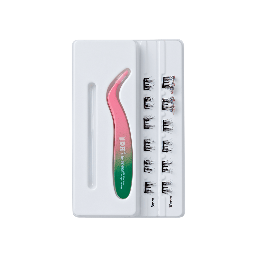 Impress X WICKED: FOR GOOD | Tap To Bubble | 12 Lash Clusters, 8mm-10mm