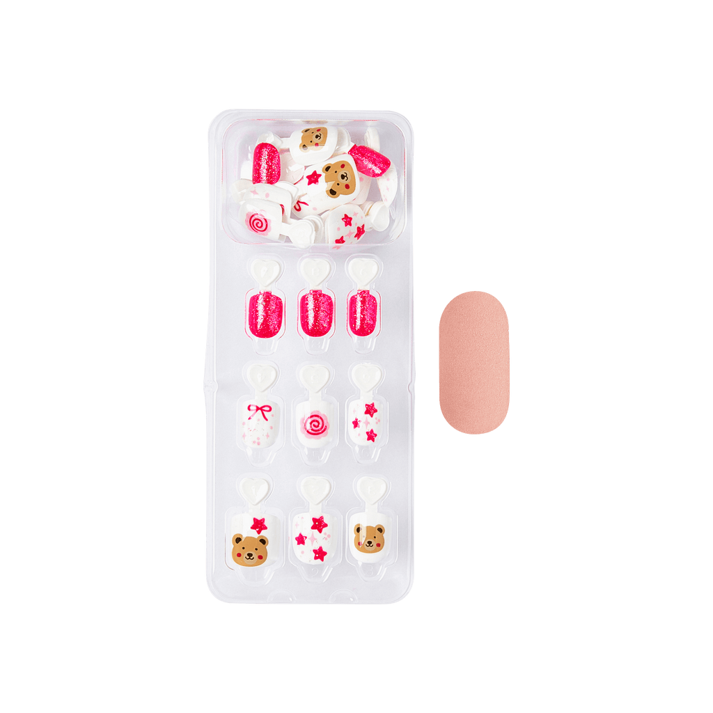 Impress Kids No Glue Fake Press On Nails - My Girl | Design, Pink, Kids, Squoval, Manicure