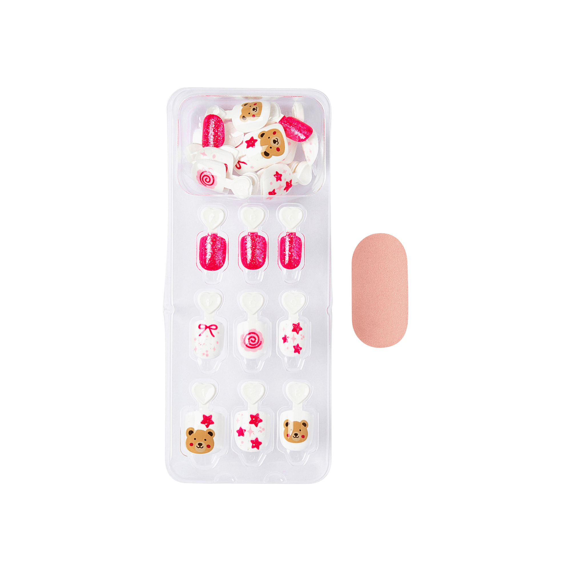 Impress Kids No Glue Fake Press On Nails - My Girl | Design, Pink, Kids, Squoval, Manicure