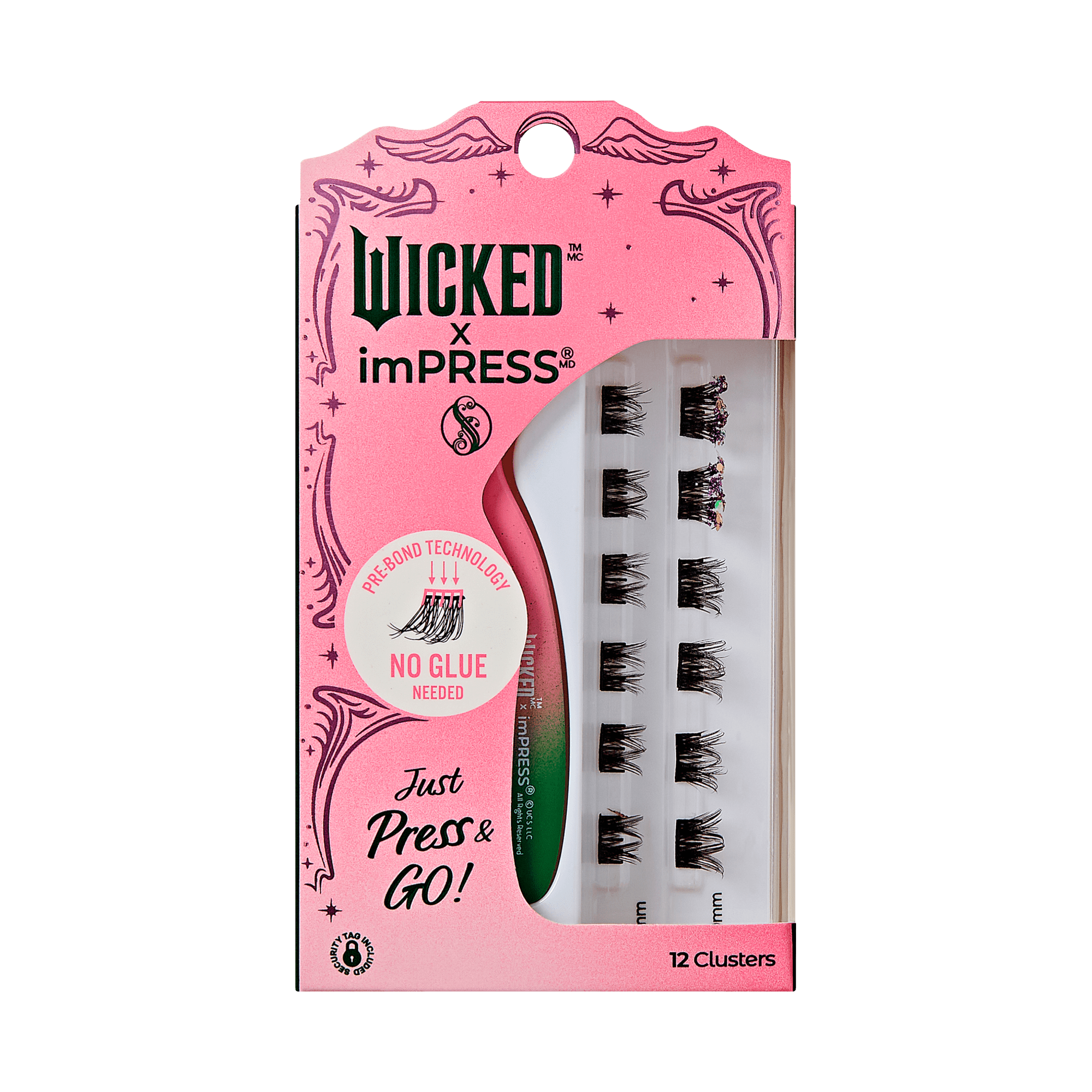 WICKED X Impress | Fantabulous! | 12 Lash Clusters, 8mm-10mm