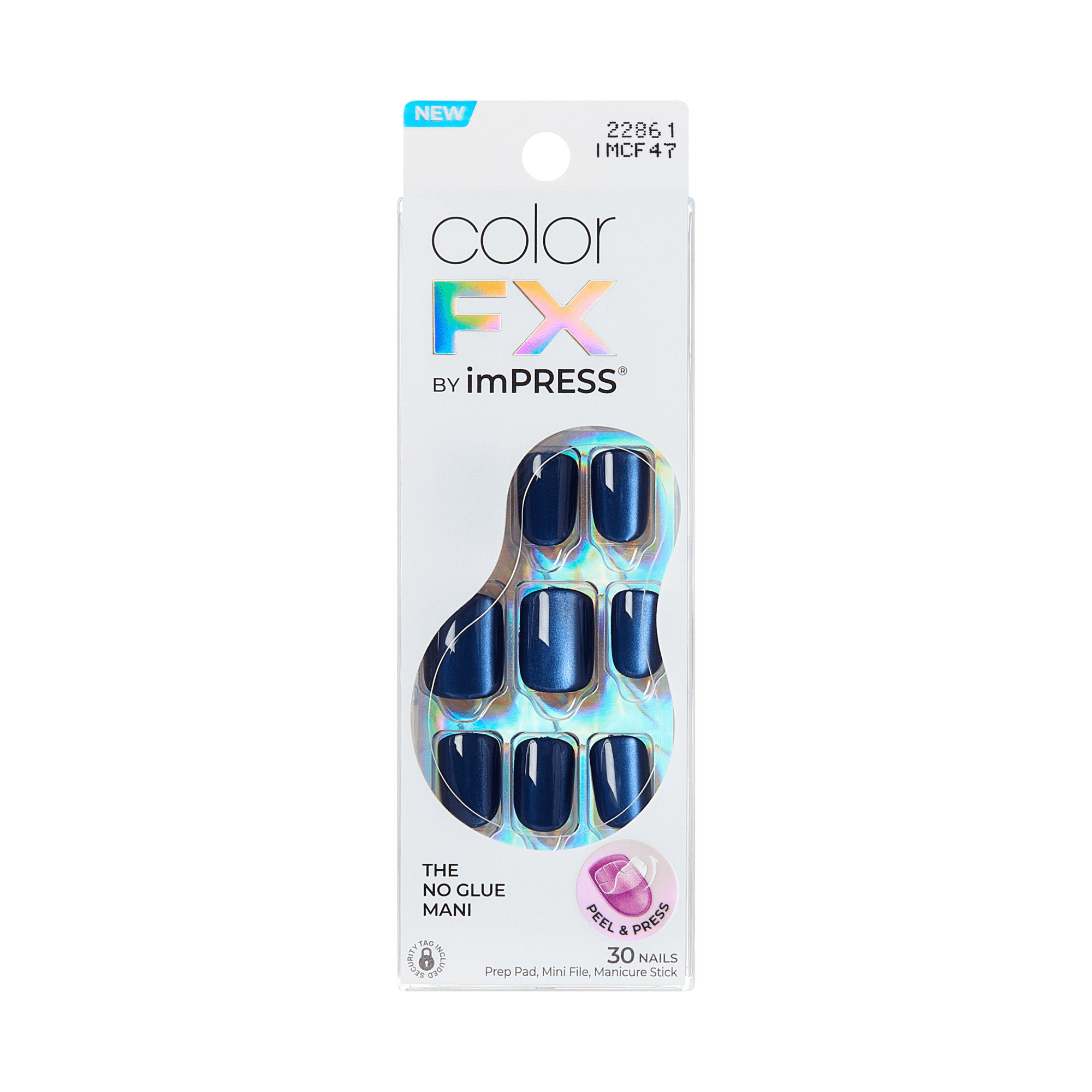 colorFX by Impress No Glue Fake Press On Nails - Velvet Romance | Design, Purple, Short, Squoval, Manicure