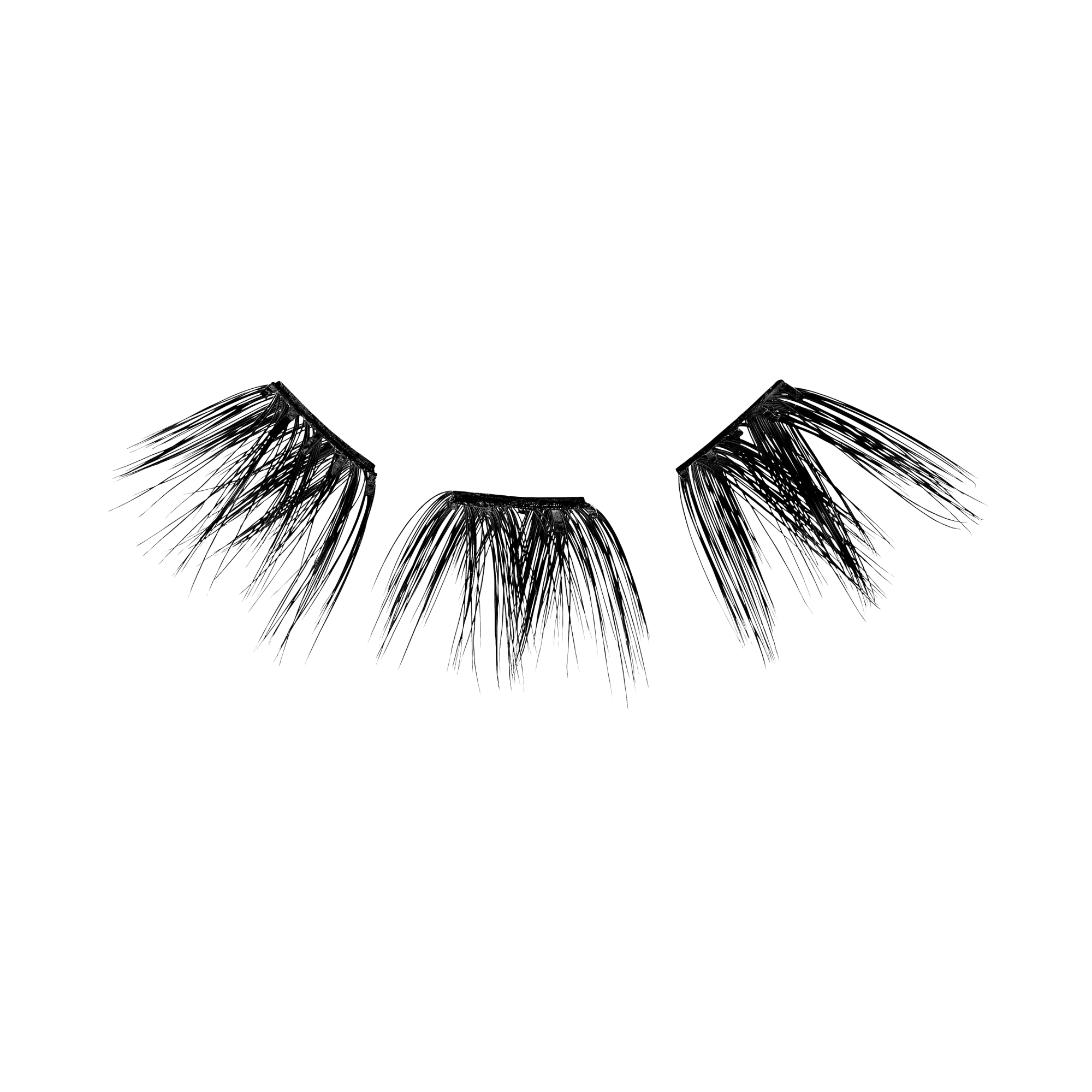 Impress Falsies Pre-Glued False Eyelashes Minipack - Elegant | 12 Lash Clusters, With Mini Applicator, 12mm-14mm