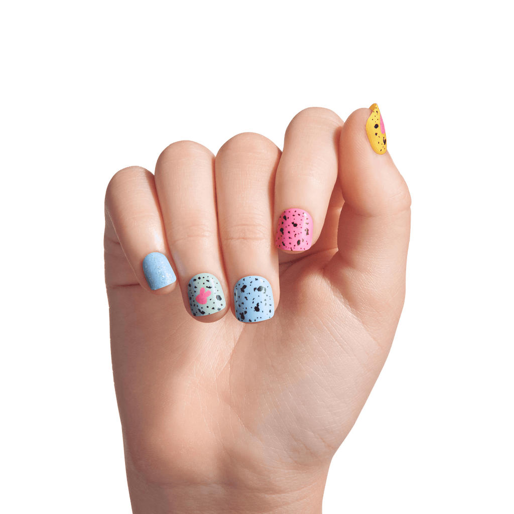 Impress Kids No Glue Fake Press On Nails - Fluffy Tails | Design, Multicolor, Kids, Squoval, Manicure