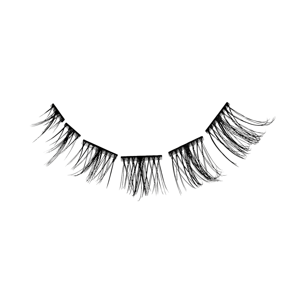 Impress Falsies Long Lasting Pre-Glued Holiday False Eyelashes - Demi Edgy | 24 Lash Clusters, Up To 5 Day Wear, 5mm-14mm