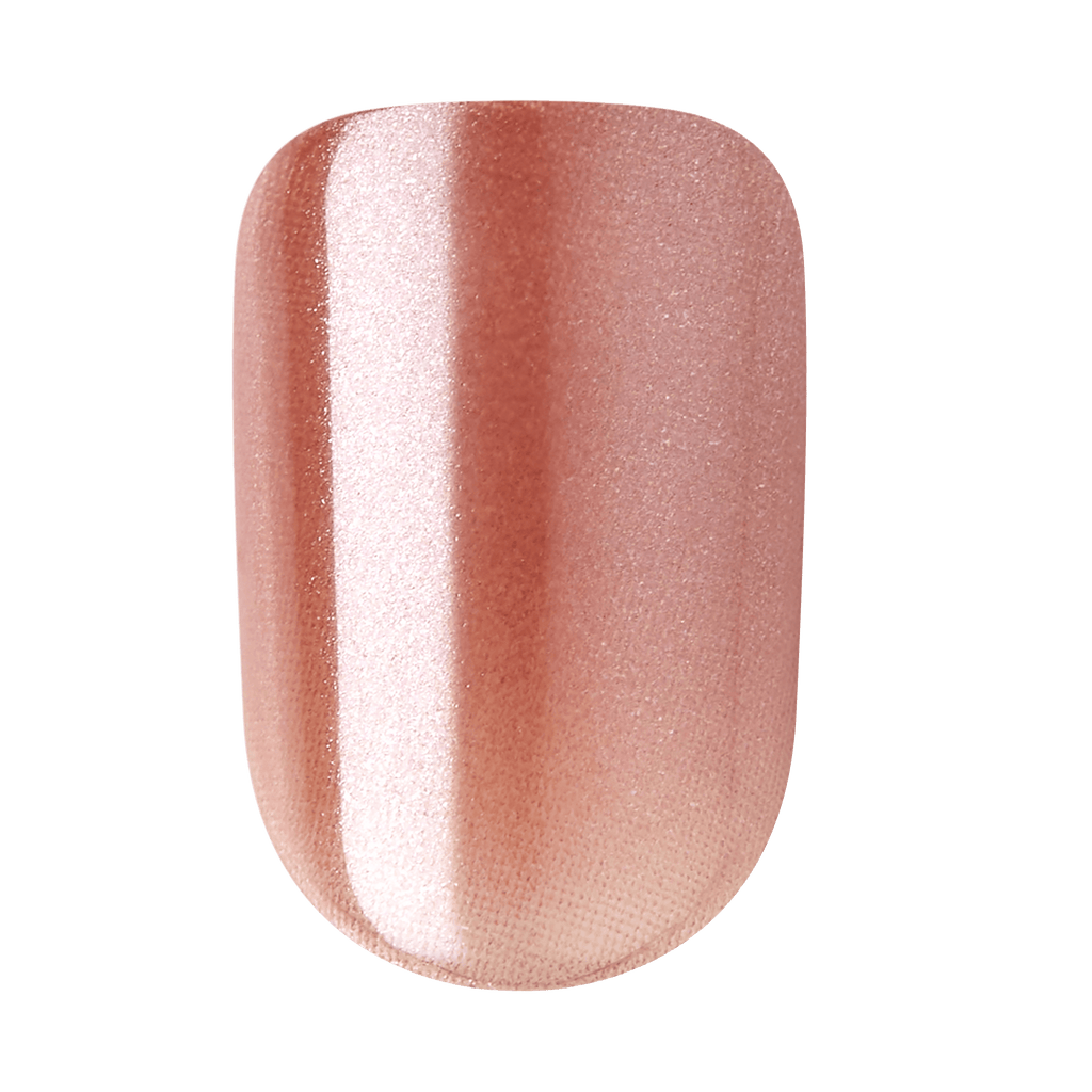 colorFX by Impress No Glue Fake Press On Nails - Last Call | Solid, Beige, Short, Squoval, Manicure