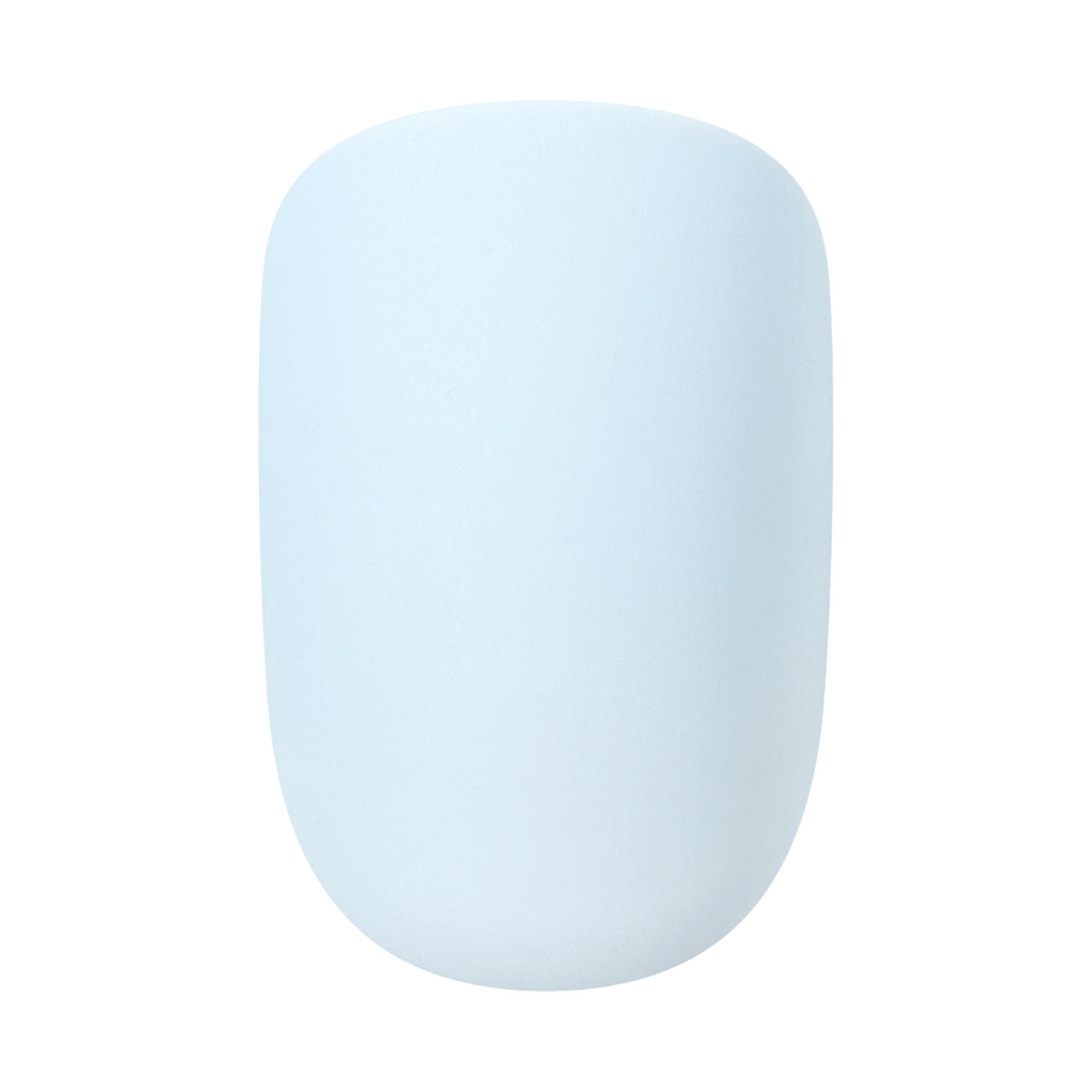 Impress Color No Glue Fake Press On Nails - Loom | Solid, Blue, Short, Squoval, Manicure