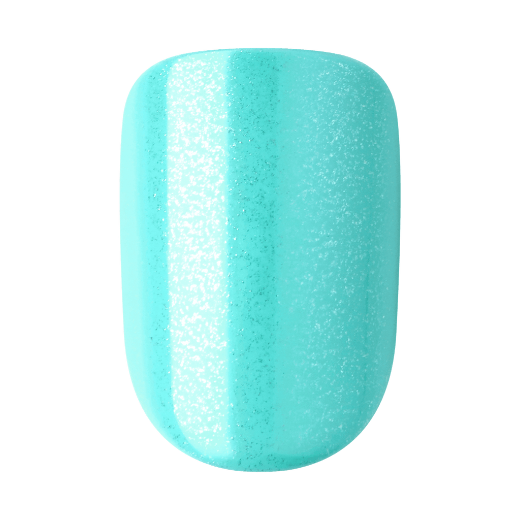 Impress Color FX No Glue Fake Press On Nails - Upgrade | Solid, Blue, Short, Squoval, Manicure