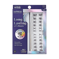 Impress Falsies Long Lasting Pre-Glued False Eyelashes Starter Kit - Demi Edgy | 24 Lash Clusters, With Applicator, Up To 5 Day Wear, 5mm-14mm
