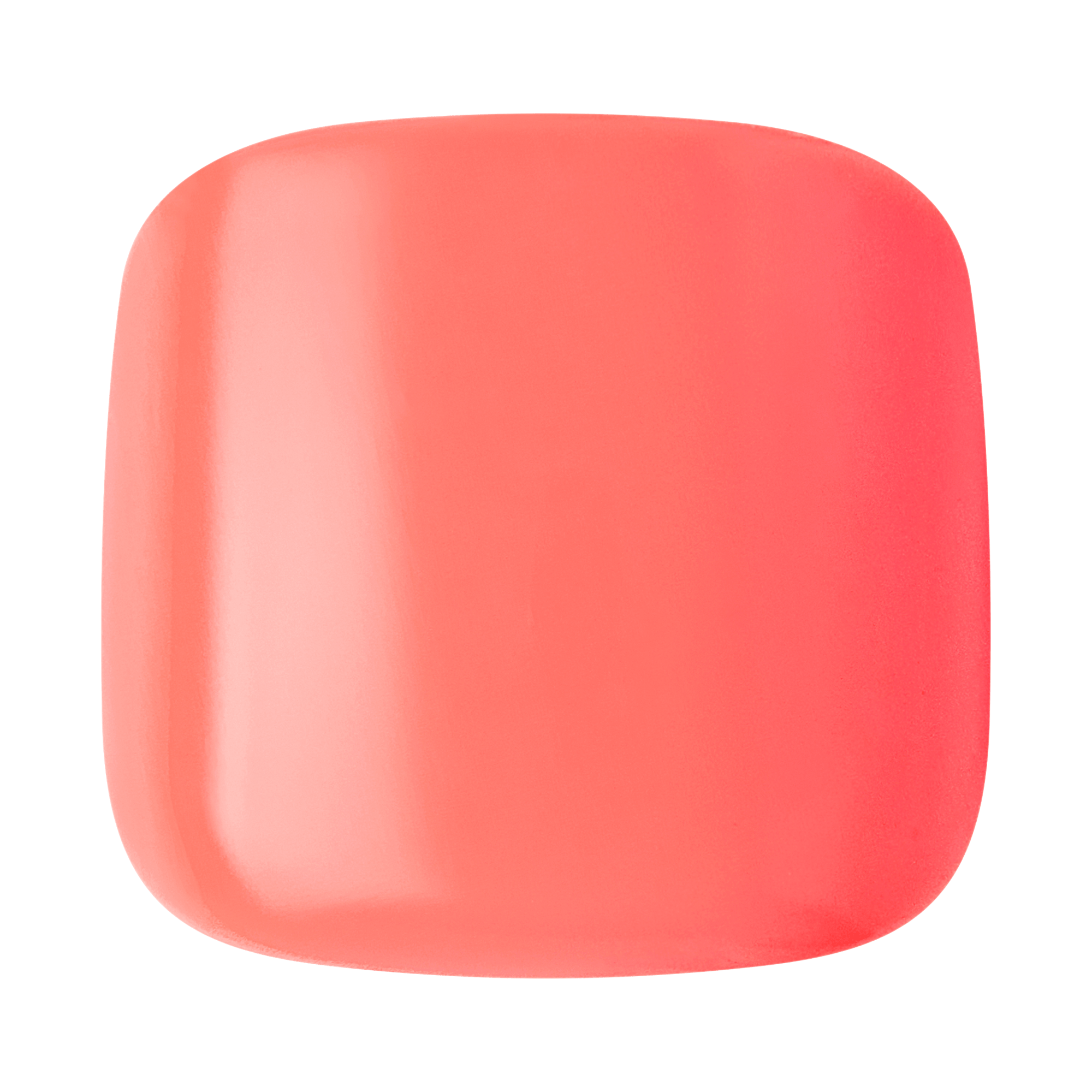 Impress Color No Glue Fake Press On Toenails - Pure Mood | Solid, Orange, Short, Squoval, Pedicure