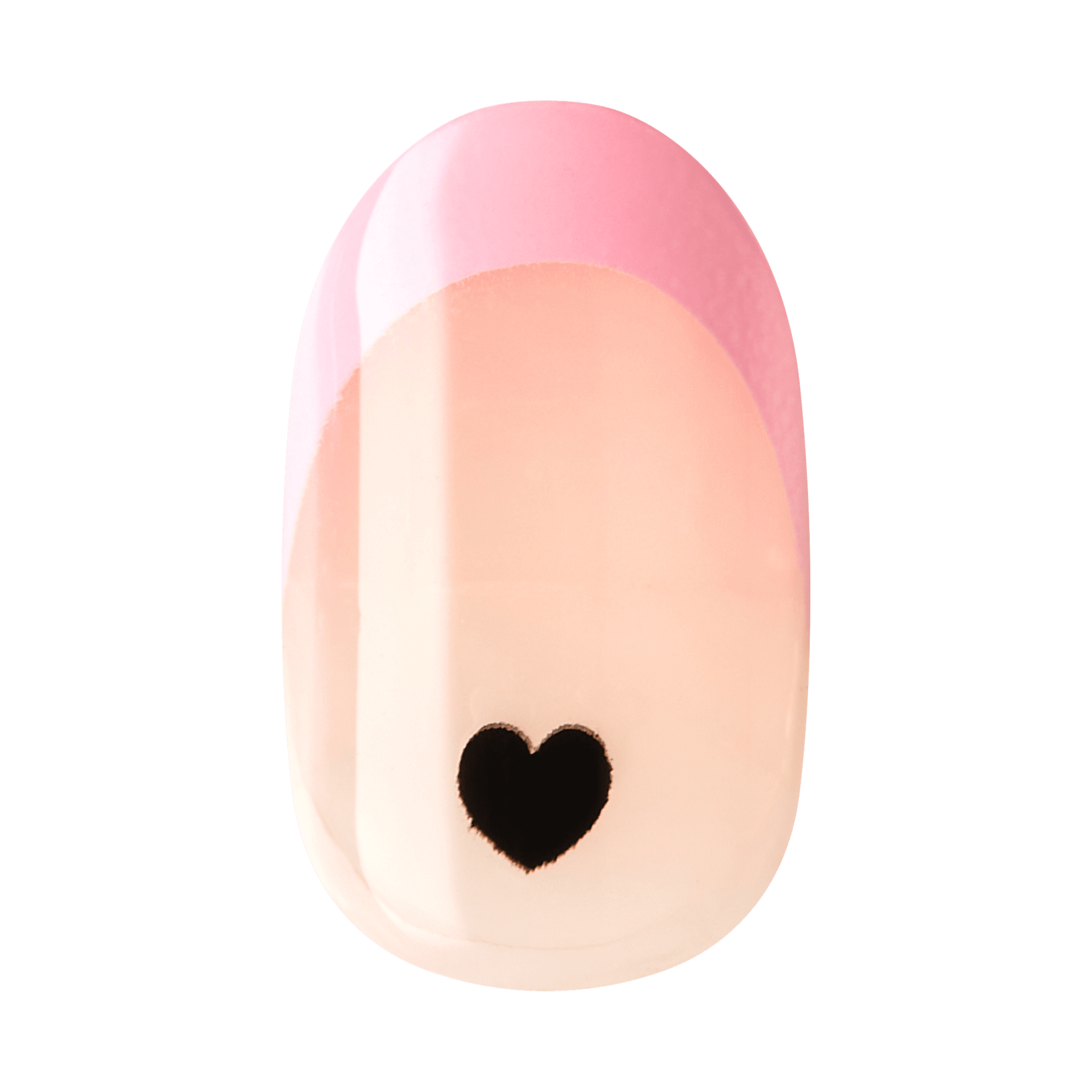 Impress French No Glue Fake Press On Nails - Ditto | French Design, Pink, Short, Oval, Manicure
