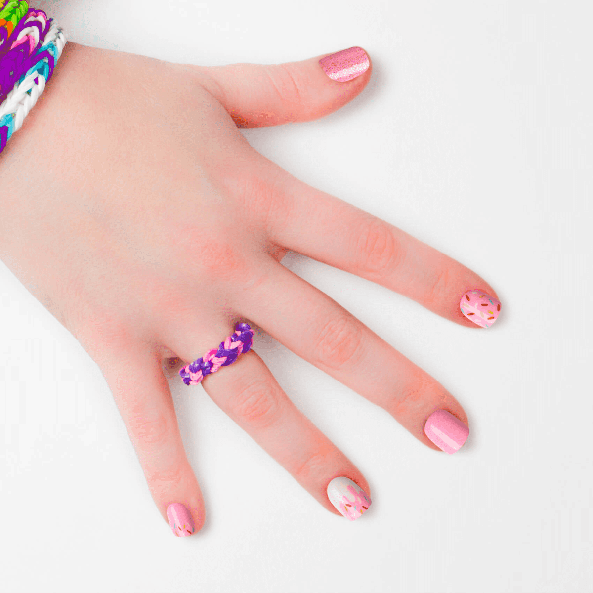 Impress Kids No Glue Fake Press On Nails - Super Duper | Design, Pink, Kids, Squoval, Manicure