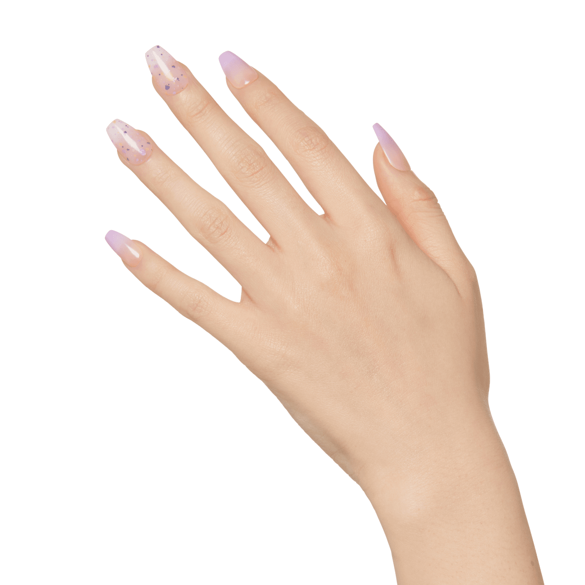 Impress Design No Glue Fake Press On Nails- All I Want | Design, Multicolor, Medium, Coffin, Manicure