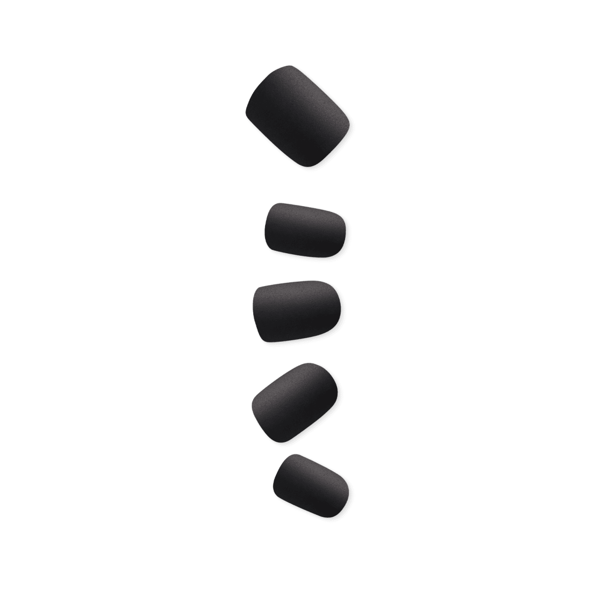 Impress Color No Glue Fake Press On Nails - On the Road | Solid, Black, Short, Squoval, Manicure