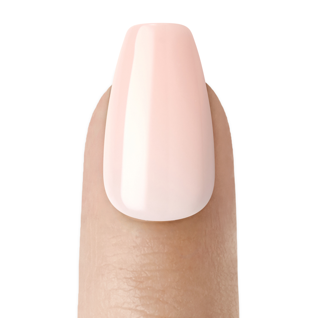 Impress Color No Glue Fake Press On Nails - Serendipity | Solid, Pink, Medium, Coffin, Manicure