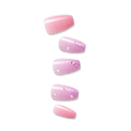 Impress Design No Glue Fake Press On Nails - Moonlit | 3D & Jewel, Pink, Medium, Coffin, Manicure