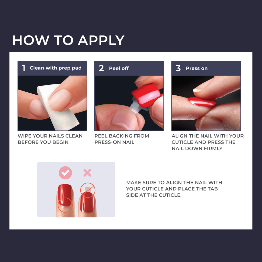 Impress No Glue Fake Press On Nails- Heartquake | Design, Purple, Short, Squoval, Manicure