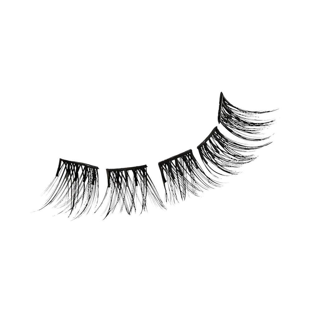 Impress Falsies Pre-Glued False Eyelashes Refills - Voluminous | 30 Lash Clusters, 10mm-14mm