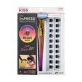 Impress Falsies Pre-Glued False Eyelashes Starter Kit - Glamorous | 20 Lash Clusters, With Applicator, 12mm-14mm