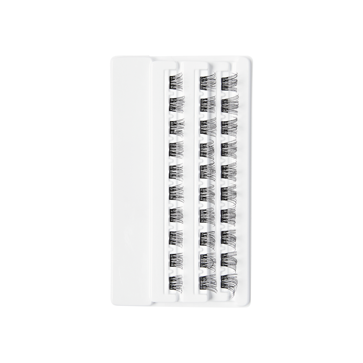 Impress Falsies Pre-Glued False Eyelashes Refills - Natural | 30 Lash Clusters, 10mm-14mm