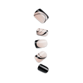 Impress Design No Glue Fake Press On Nails - Wide Fit - Black Dress | Design, Black, Wide Fit, Squoval, Manicure