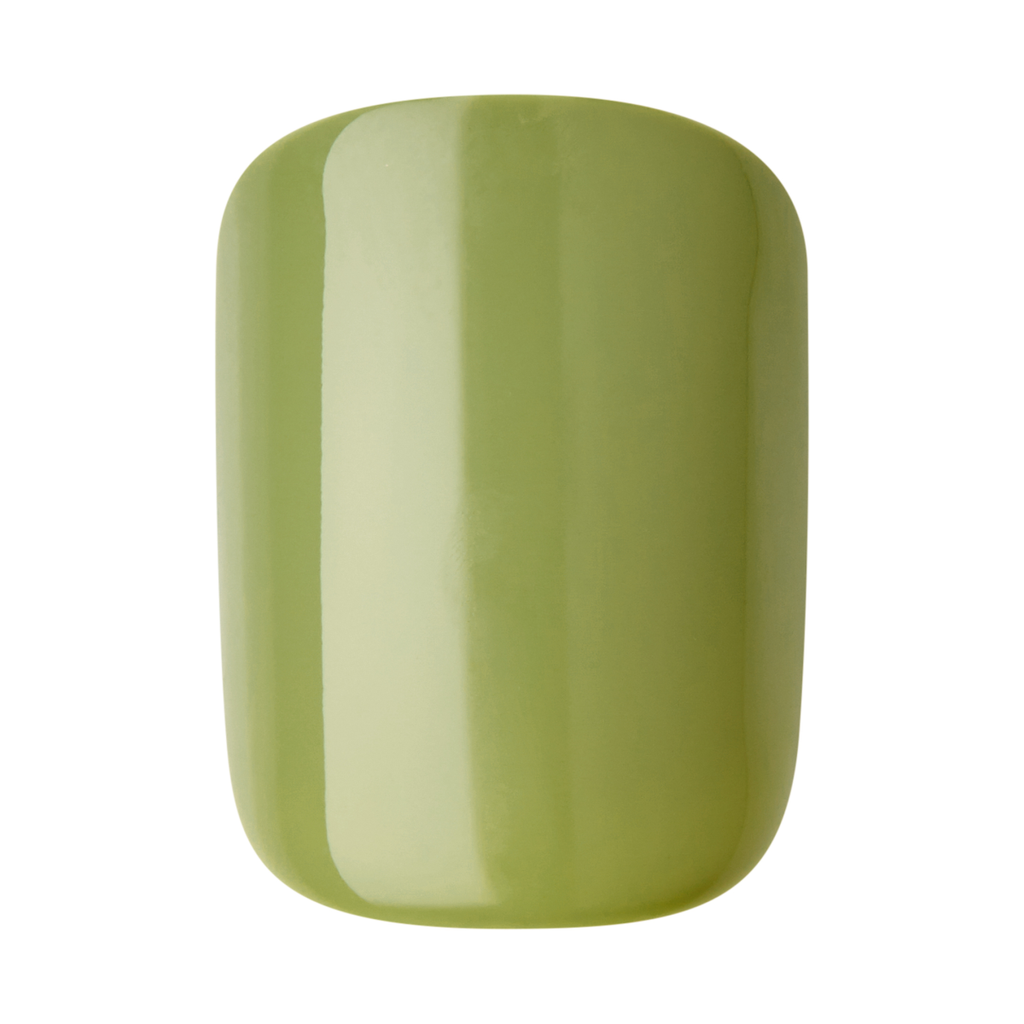 Impress Design No Glue Fake Press On Nails - Before Sunrise | Design, Green, Short, Squoval, Manicure