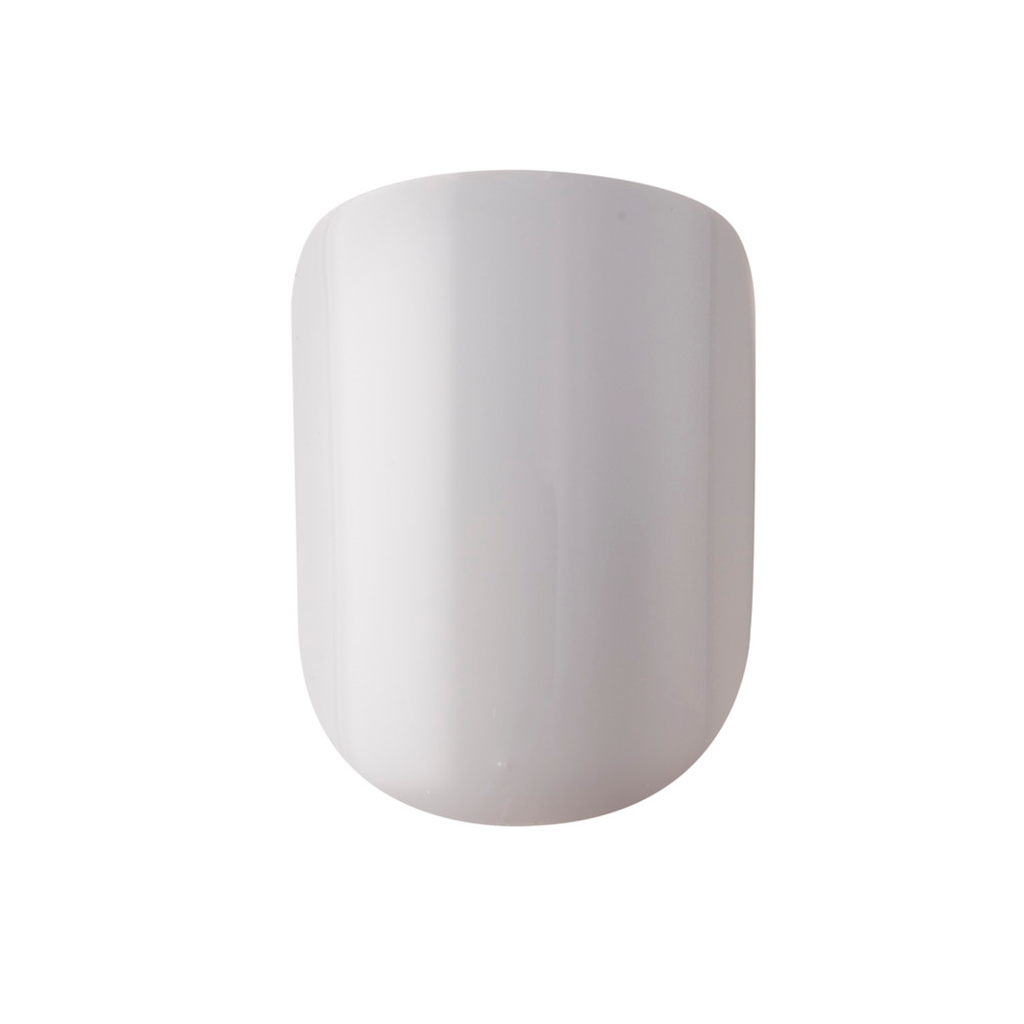 Impress Design No Glue Fake Press On Nails- Knock Out | Design, Gray, Short, Squoval, Manicure