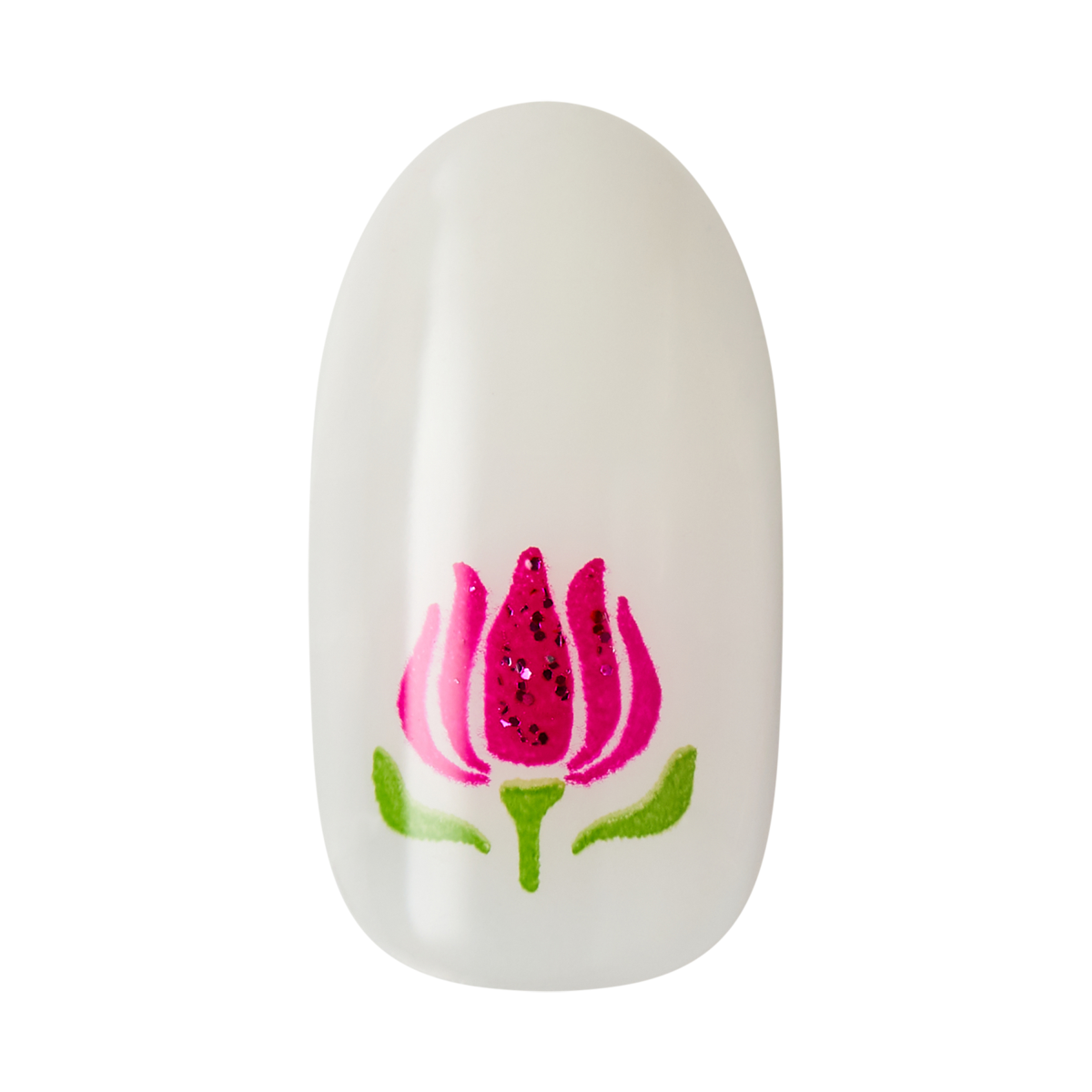 WICKED X Impress | Beautifical | Design, White, Medium, Oval, Manicure