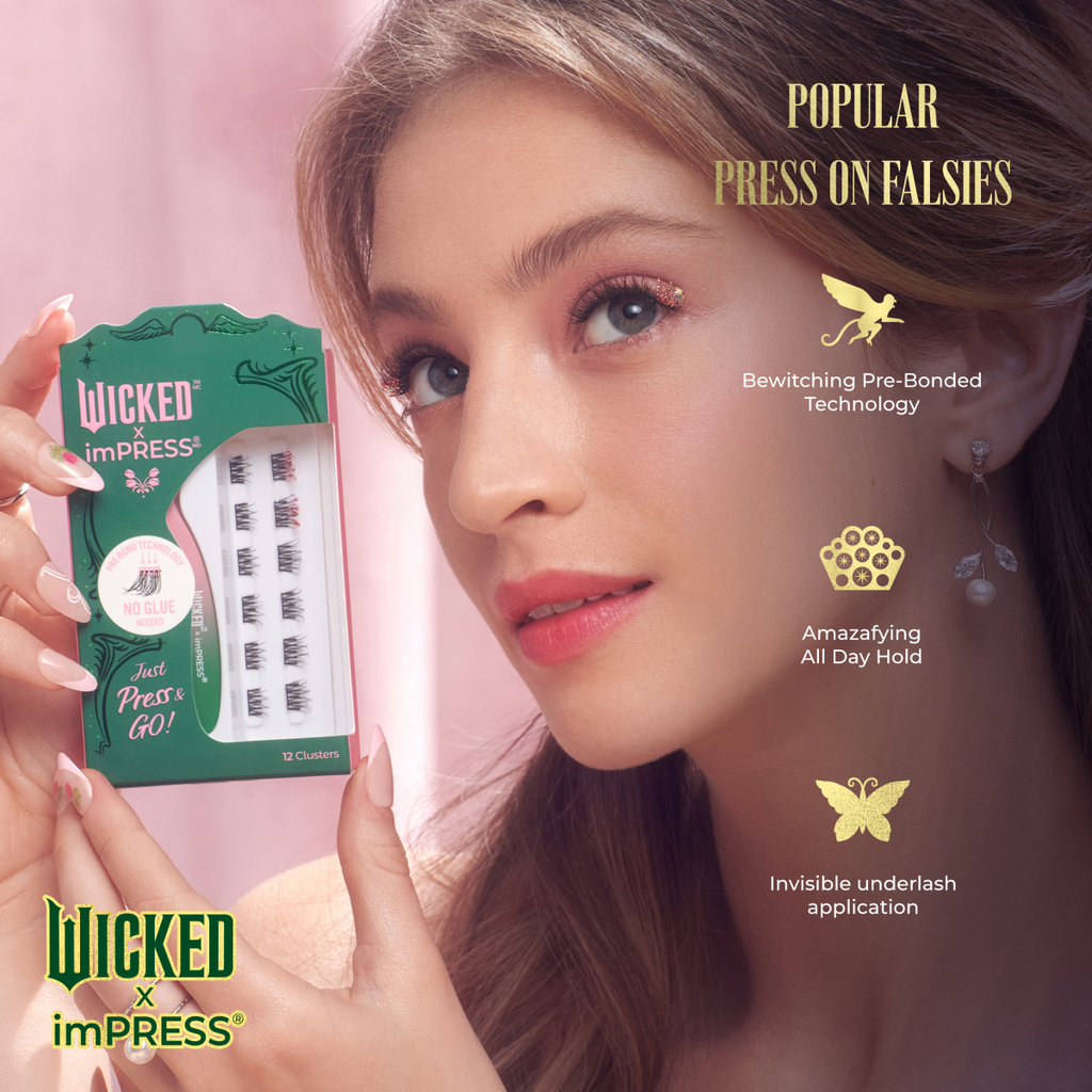 WICKED X Impress | Some of Us Are Different | 12 Lash Clusters, 8mm-10mm