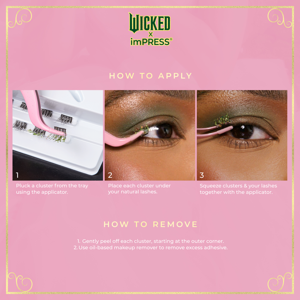 WICKED X Impress | Some of Us Are Different | 12 Lash Clusters, 8mm-10mm