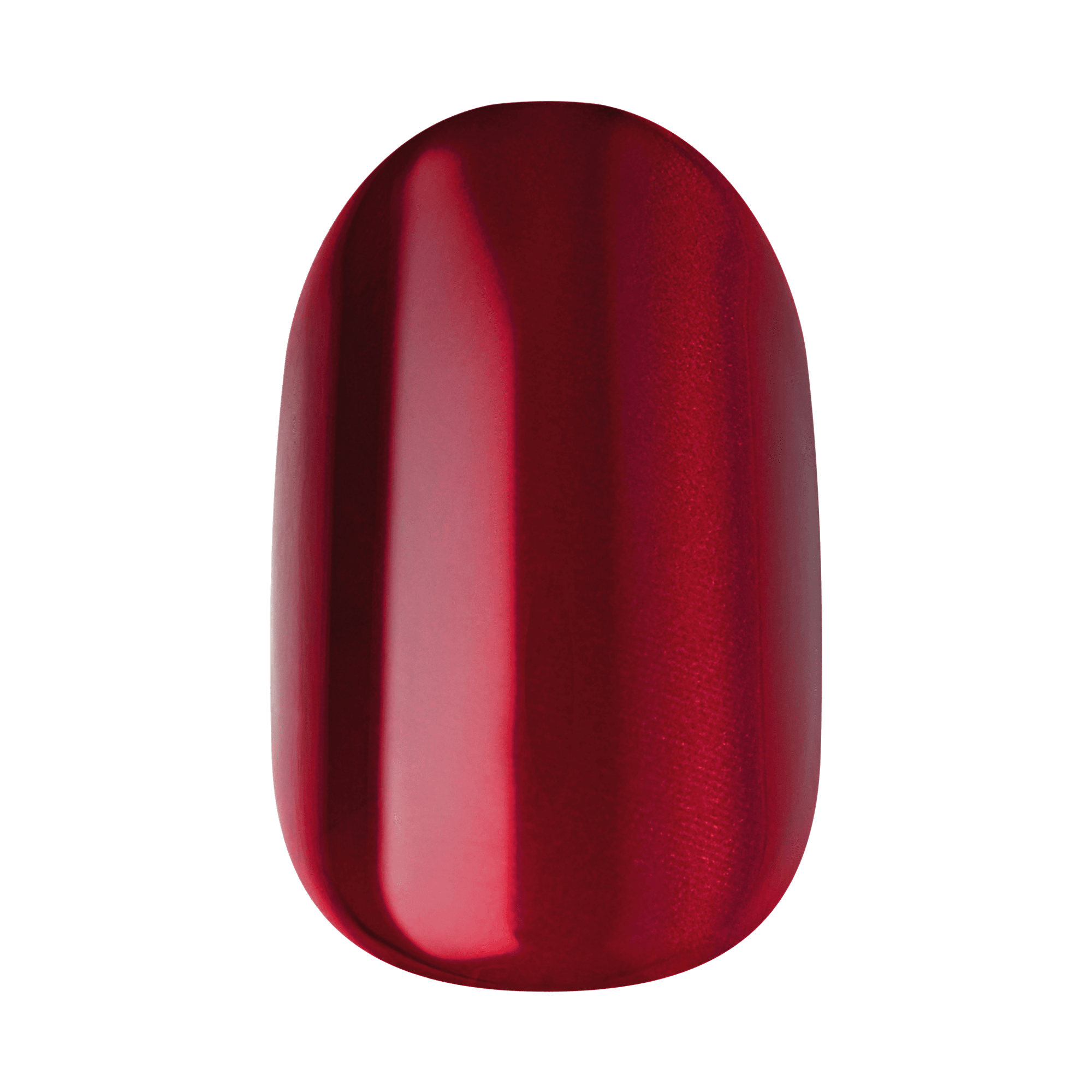 colorFX by Impress No Glue Fake Press On Nails - Hidden Gem | Solid, Red, Short, Oval, Manicure