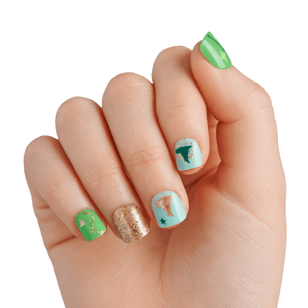 Impress MINI X WICKED: FOR GOOD | Perfect Duet | Design, Green, Kids, Squoval, Manicure