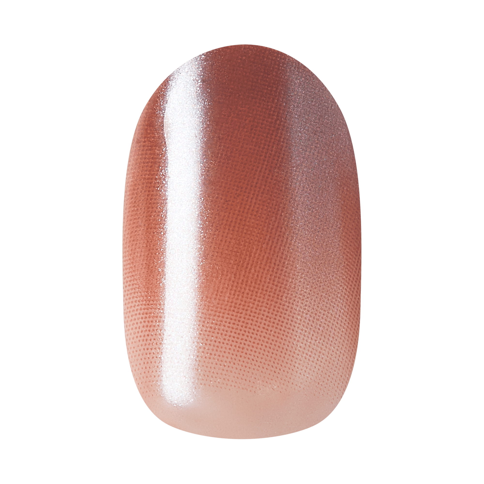 colorFX by Impress No Glue Fake Press On Nails - Blissful Radiance | Solid, Brown, Short, Oval, Manicure
