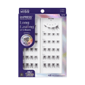 Impress Falsies Long Lasting Pre-Glued False Eyelashes - Demi Edgy | 48 Lash Clusters, Up To 5 Day Wear, 8mm-16mm