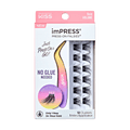 Impress Falsies Pre-Glued False Eyelashes Minipack - Bold | 12 Lash Clusters, With Mini Applicator, 12mm-14mm