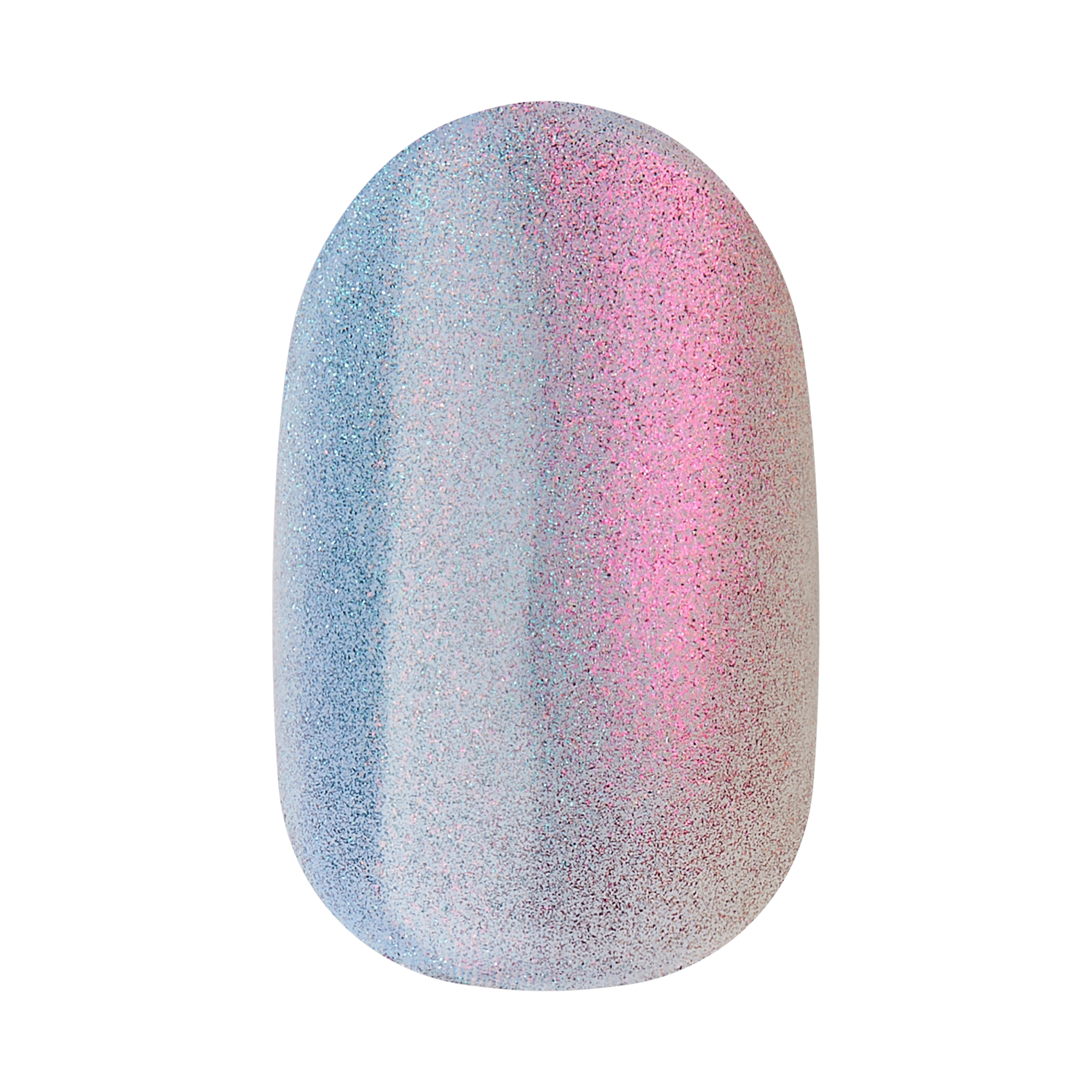 colorFX by Impress No Glue Fake Press On Nails - Fly Up | Solid, Silver, Short, Oval, Manicure