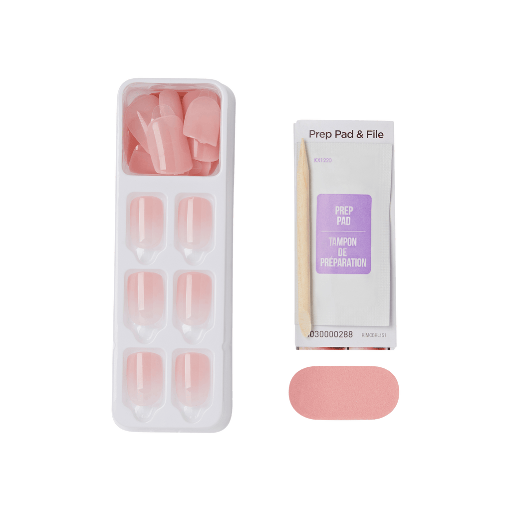 Impress Bare but Better No Glue Fake Press On Nails - Instinct | Solid, Pink, Short, Squoval, Manicure