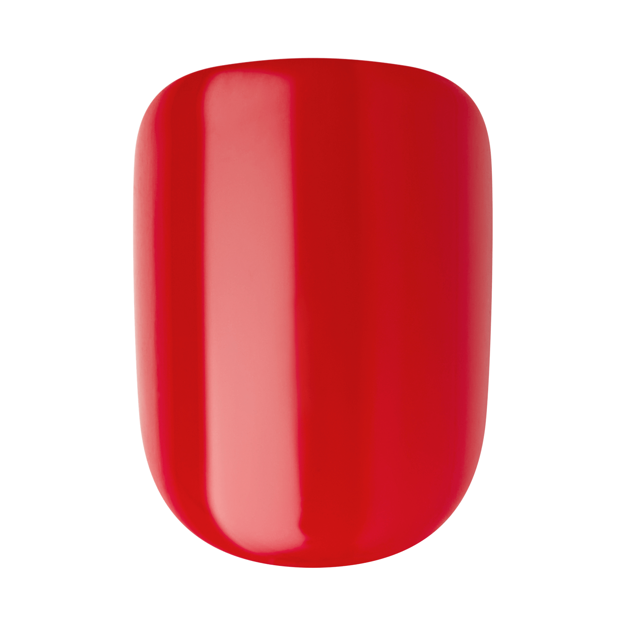 Impress Color No Glue Fake Press On Nails - Golden Harvest | Solid, Red, Short, Squoval, Manicure