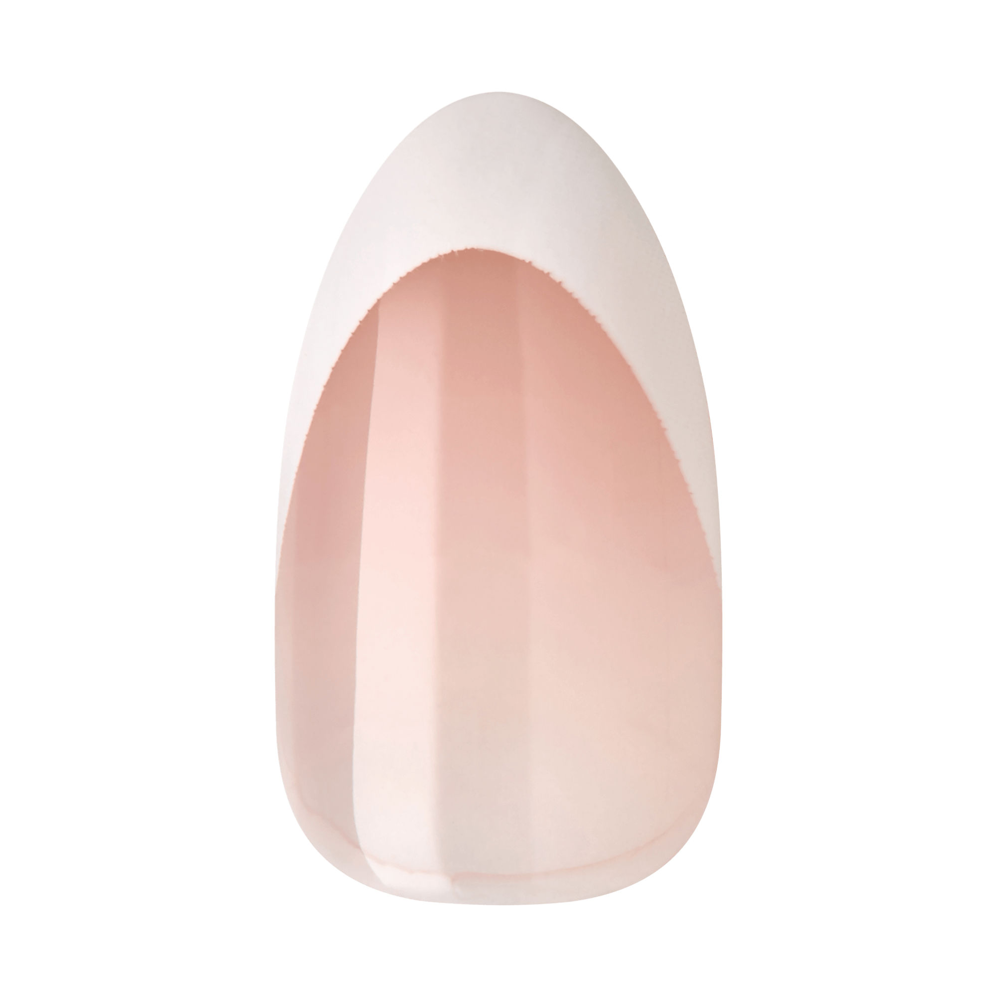 Impress French No Glue Fake Press On Nails - Fearless | French Tips, White & Neutral, Medium, Almond, Manicure