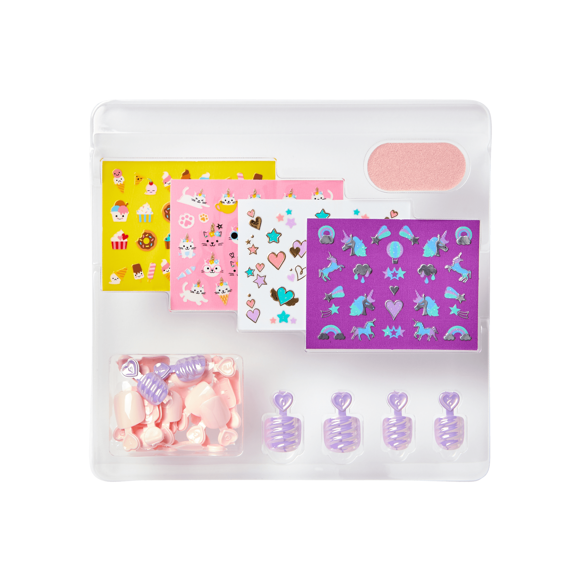 Impress Nail Art No Glue Fake Press On Nails - Nail Artist Kit | Design, Pink, Kids, Squoval, Manicure