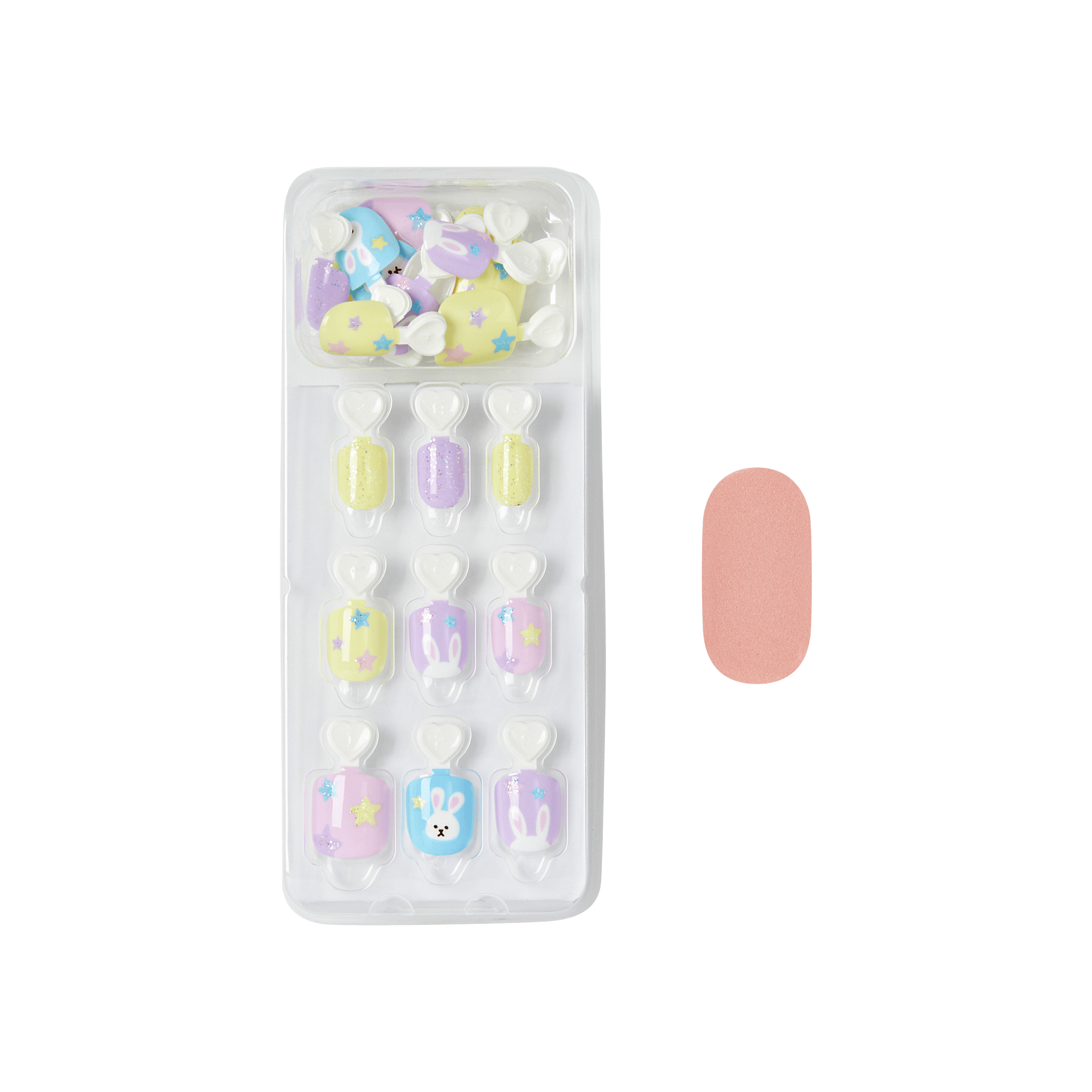 Impress Kids No Glue Fake Press On Nails - Easter Charm | Design, Multicolor, Kids, Squoval, Manicure