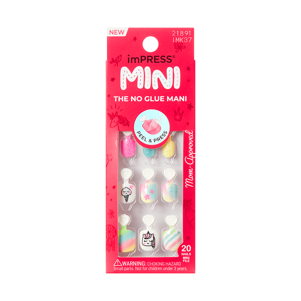 Impress Kids No Glue Fake Press On Nails - Berry Best | Design, Multicolor, Kids, Squoval, Manicure
