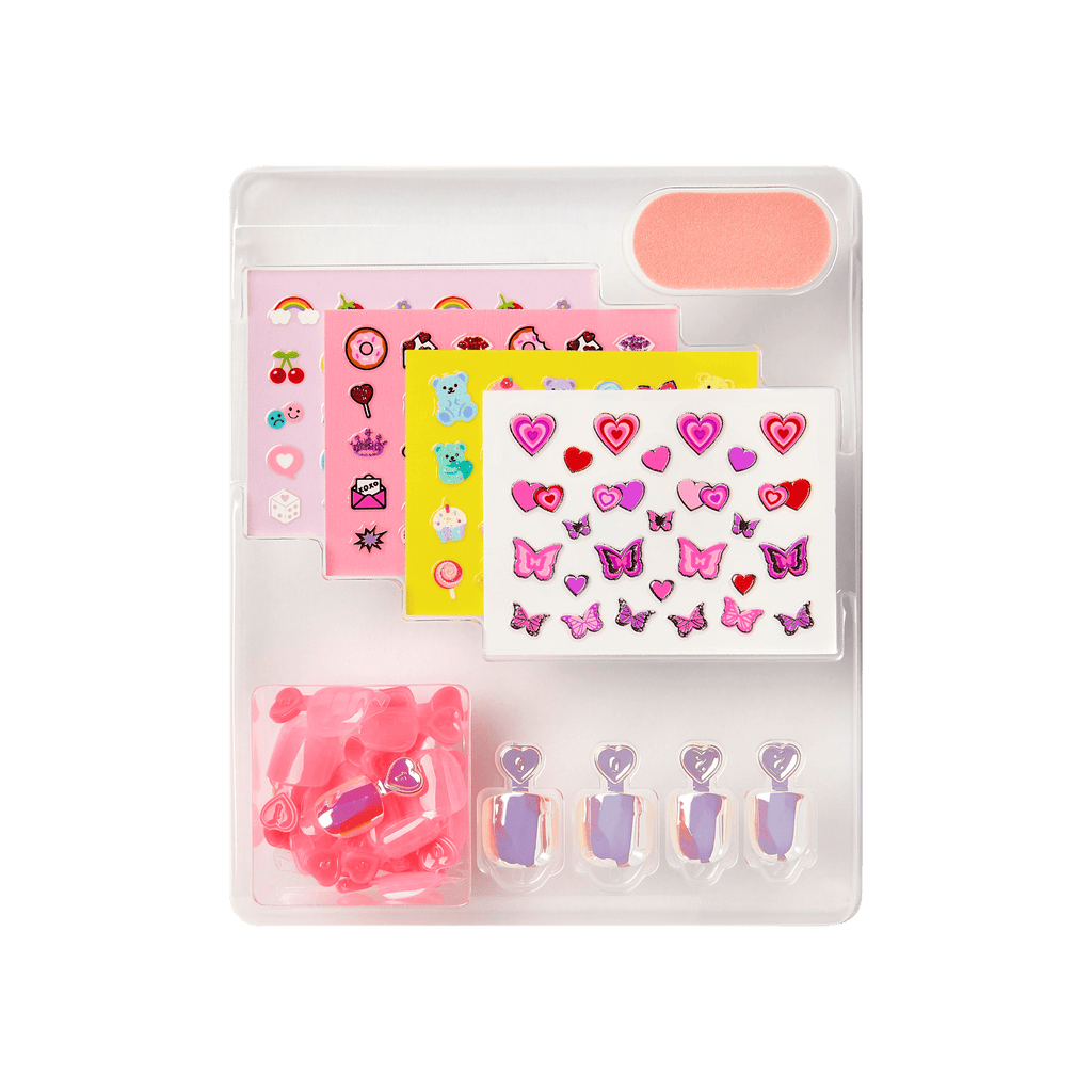 Impress Mini Nail Artist Kit No Glue Fake Press On Nails - Wannabe U | Design, Pink, Kids, Squoval, Manicure