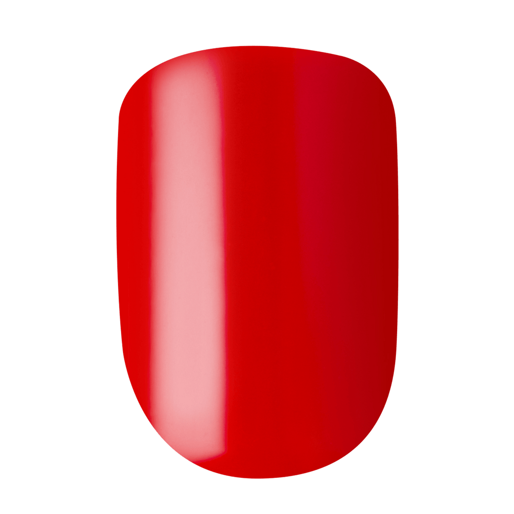 Impress Color No Glue Fake Press On Nails - Reddy or Not | Solid, Red, Short, Squoval, Manicure