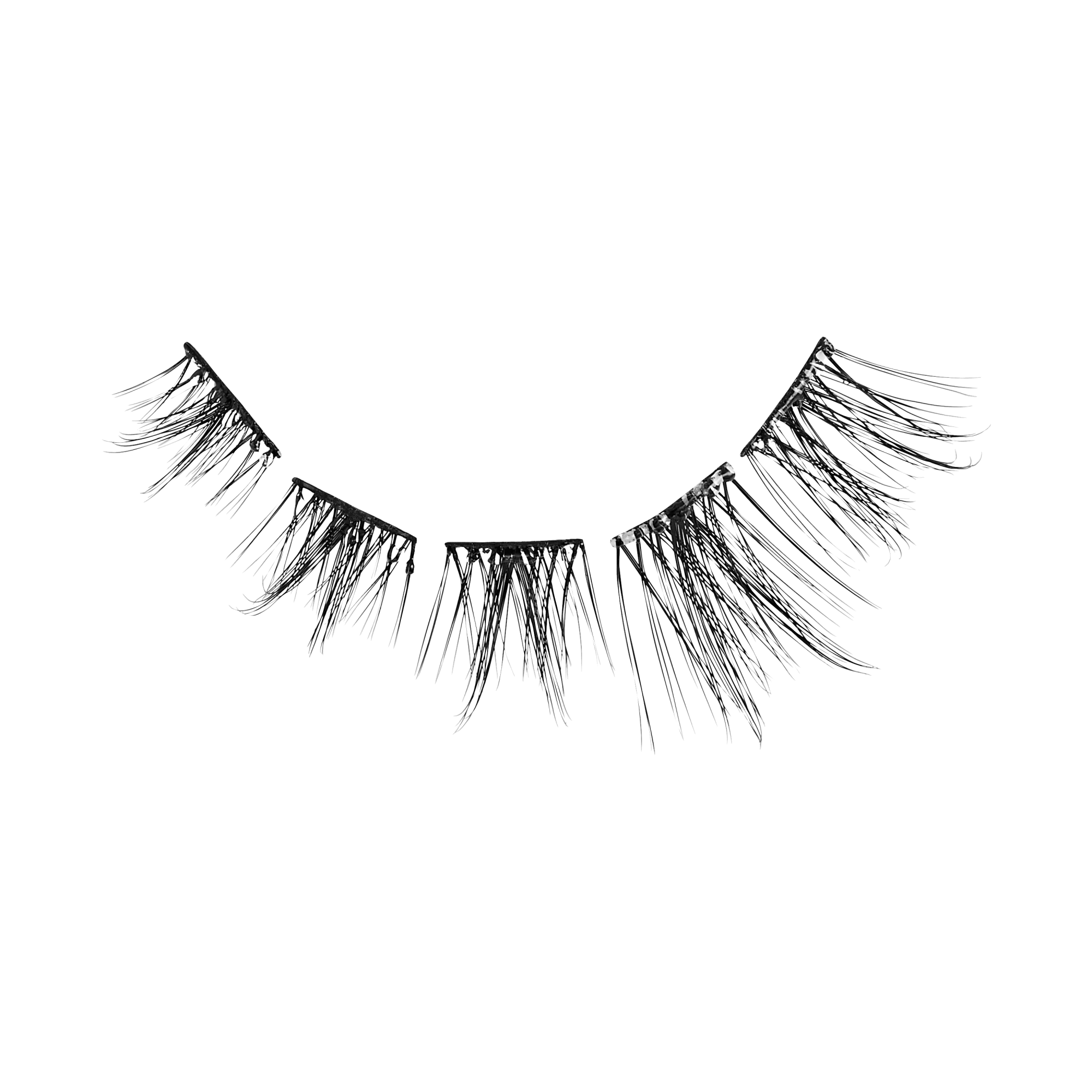 Impress Falsies Long Lasting Pre-Glued False Eyelashes - Demi Edgy | 48 Lash Clusters, Up To 5 Day Wear, 8mm-16mm