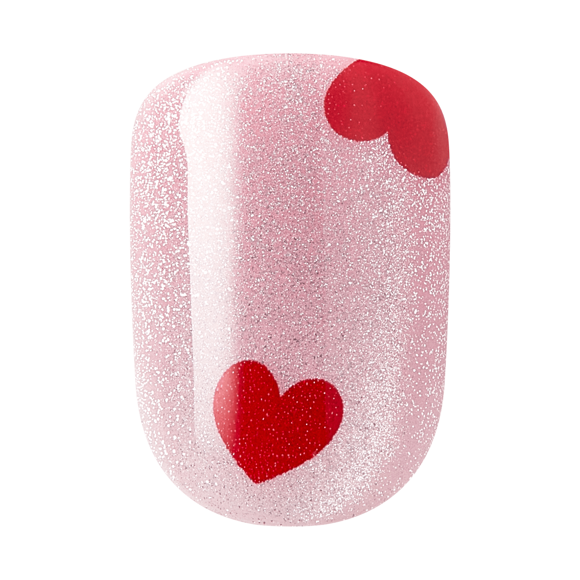 Impress Design No Glue Fake Press On Nails - Good 4 You | Design, Pink & Red, Short, Squoval, Manicure