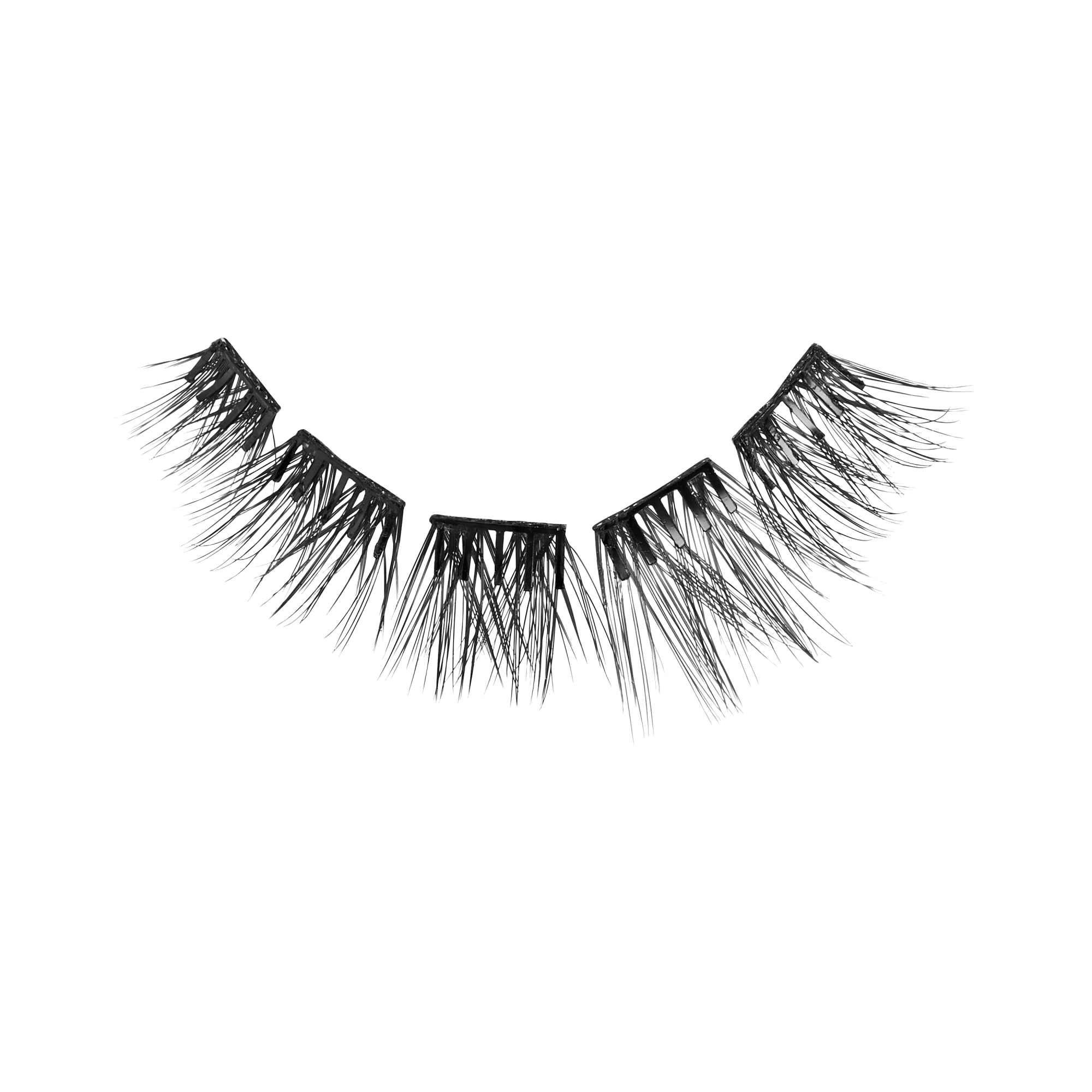 Impress Falsies Pre-Glued False Eyelashes Multipack - Classic Wispy | 50 Lash Clusters, 8mm-14mm